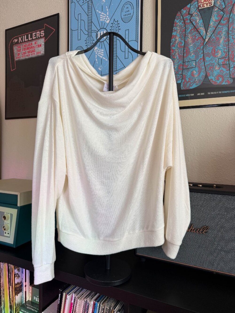 Urban Outfitters Off the Shoulder Long Sleeve Top